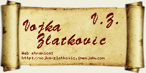 Vojka Zlatković vizit kartica